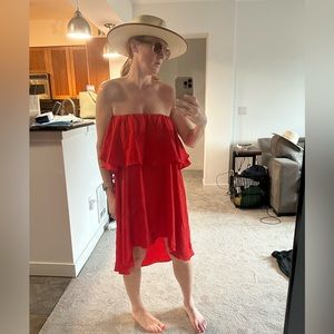 Red Dress/Beach Cover Up